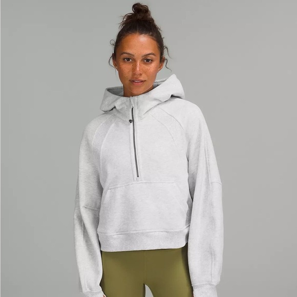 lululemon athletica Jackets & Blazers - lululemon athletica Gray half zip Hoodie Jacket M/L
